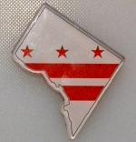 DC Flag Map Magnet